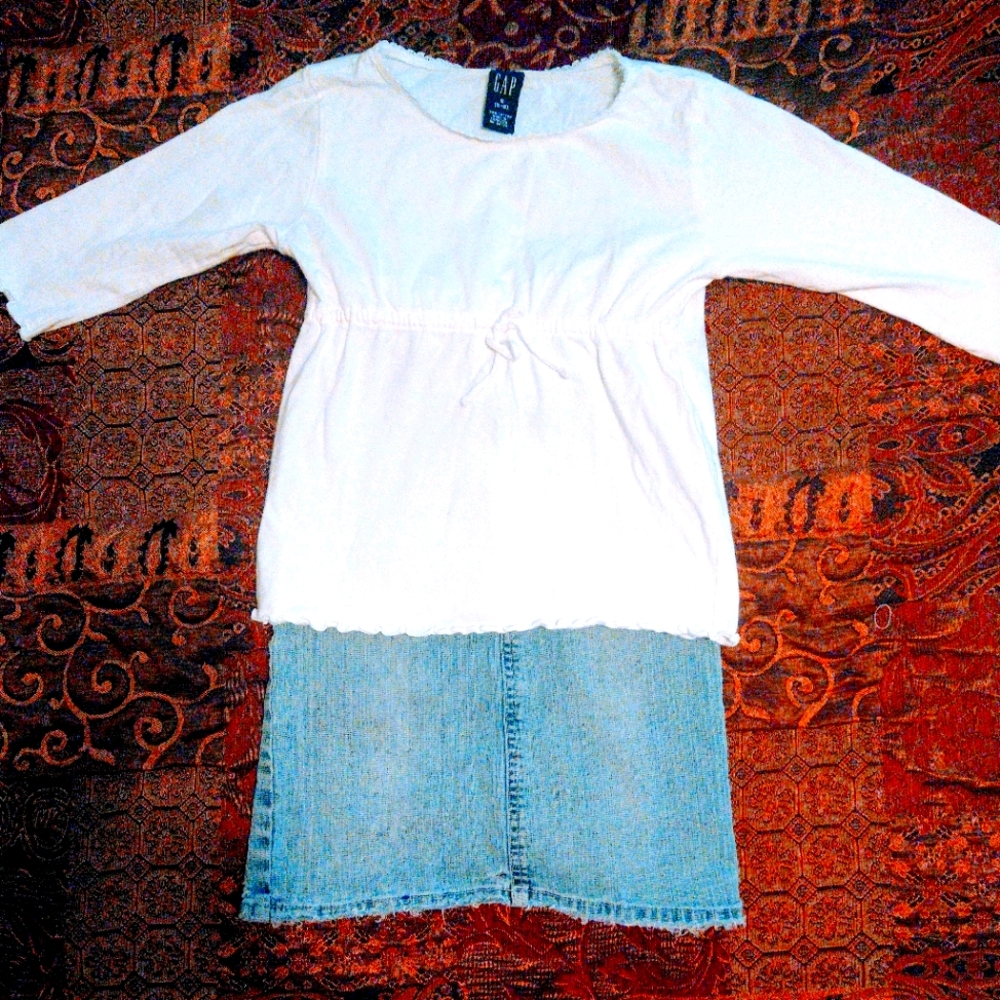 Girls gap shirt /skirt bundle